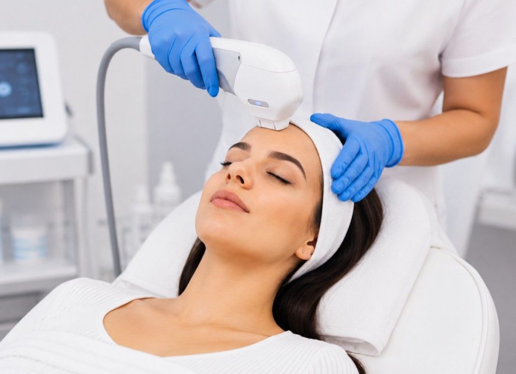Laser Treatment in Pala performed by a skincare specialist using advanced laser technology for safe facial skin rejuvenation.
