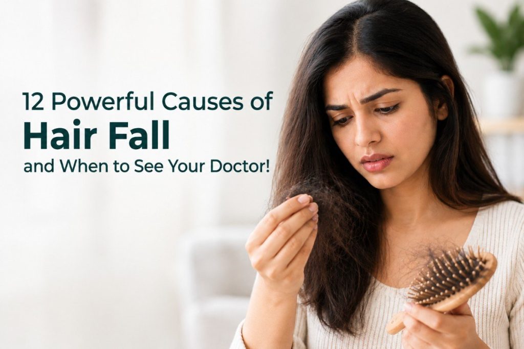 12 powerful causes of hair fall and when to see your doctor
